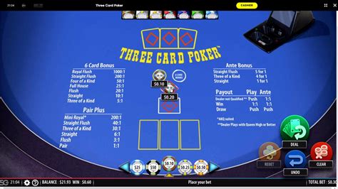 Three Card Poker 888 Casino